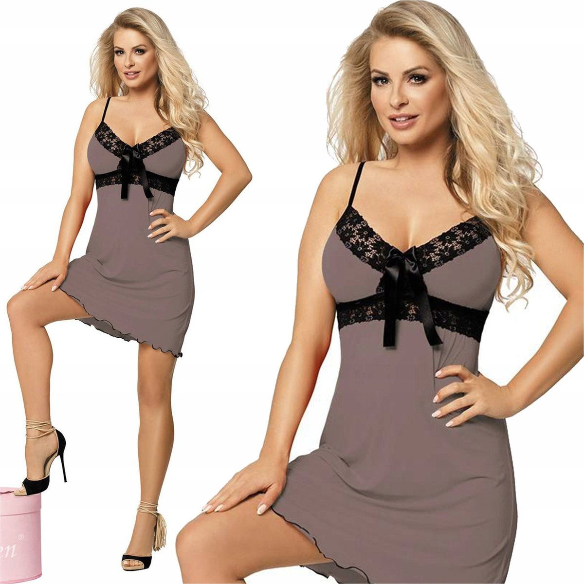 DKaren Cassidy | nachthemd voor dames | viscose | cappuccino