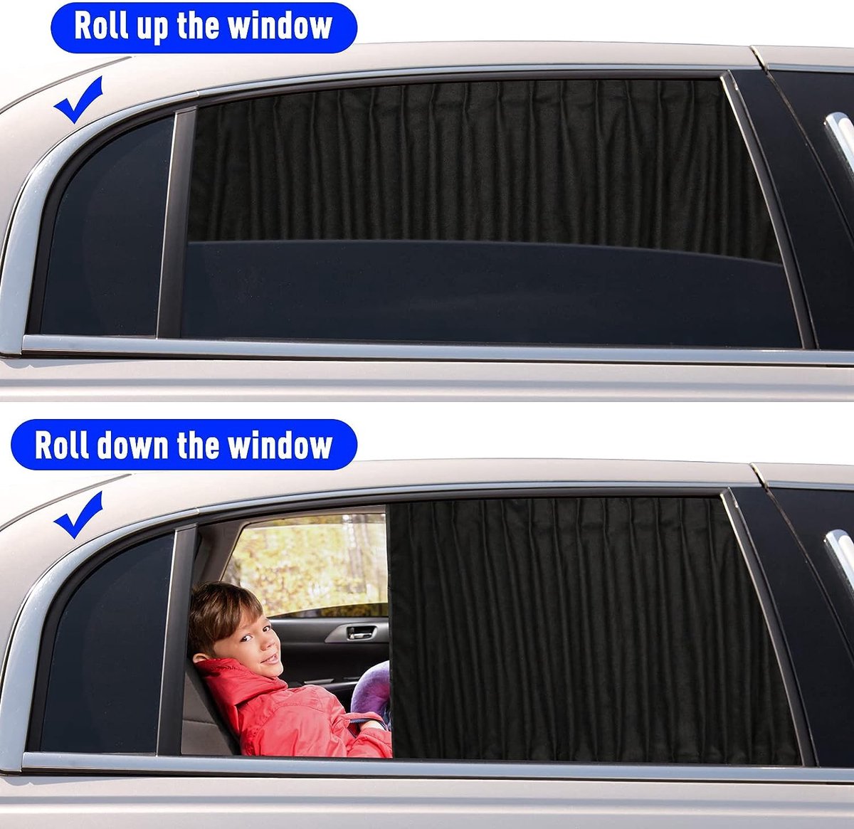 Pare-soleil pour fenêtre de voiture pour vitres de voiture, pare-soleil de  voiture pour fenêtre latérale bébé pour bloquer les reflets du soleil, les  rayons UV 
