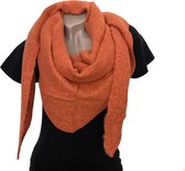 Warme Driehoekige Sjaal - Roest Oranje - 195 x 80 cm (94887#)