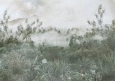 Fotobehang Tropical Trees And Leaves For Digital Printing Wallpaper, Custom Design Wallpaper - 3D - Vliesbehang - 450 x 300 cm
