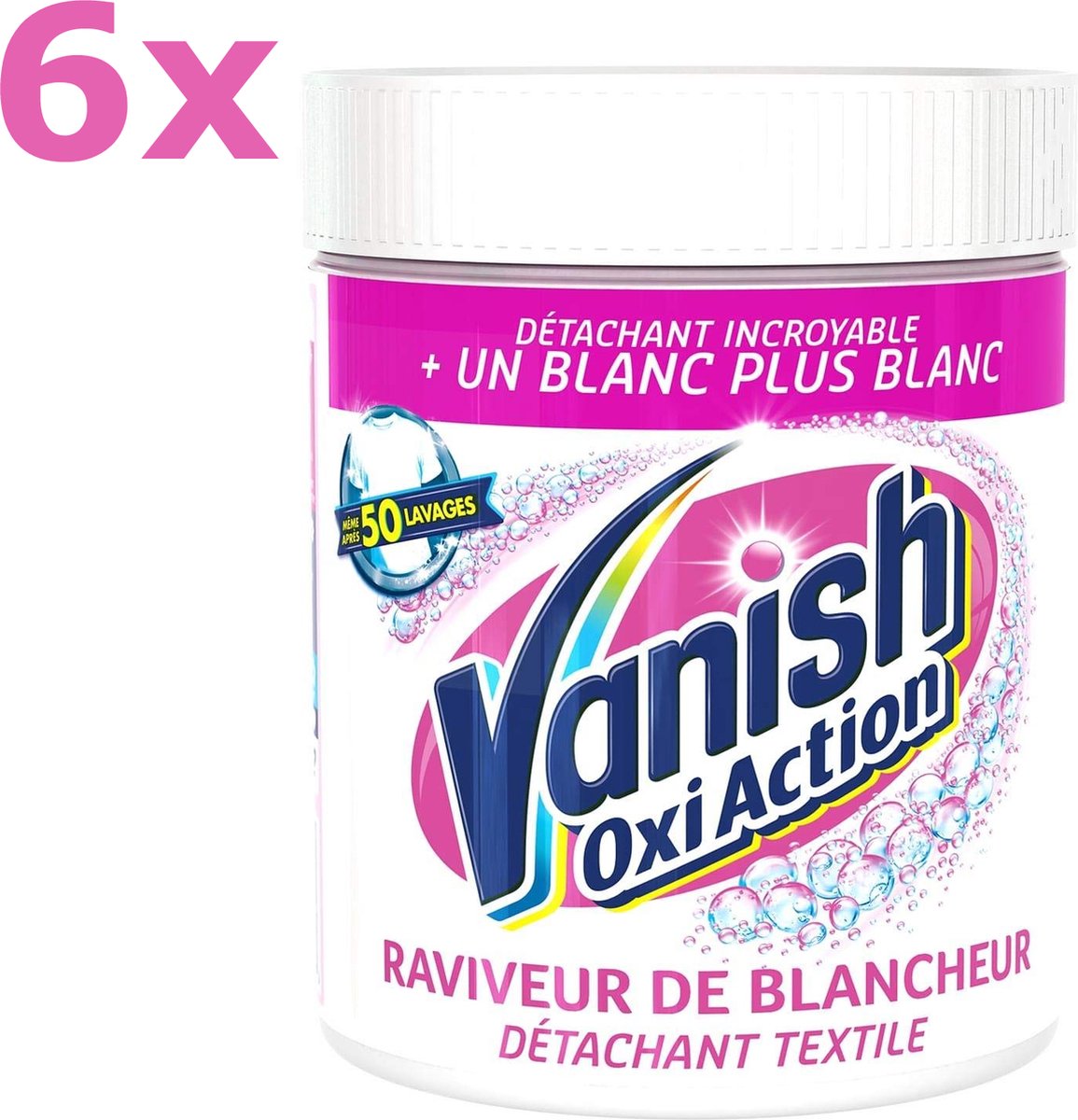 Goedkoopste Vanish - Oxi Action - Witte Was Vlekverwijderaar - Poeder - 6x 940gram - Voordeelverpakking