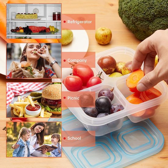 Spetebo Meal Prep Container met deksel, 10-delige set, herbruikbare
