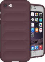 Coque iPhone 7 / 8 / SE (2020) / SE (2022) Siliconen - iMoshion EasyGrip Back Cover - Aubergine