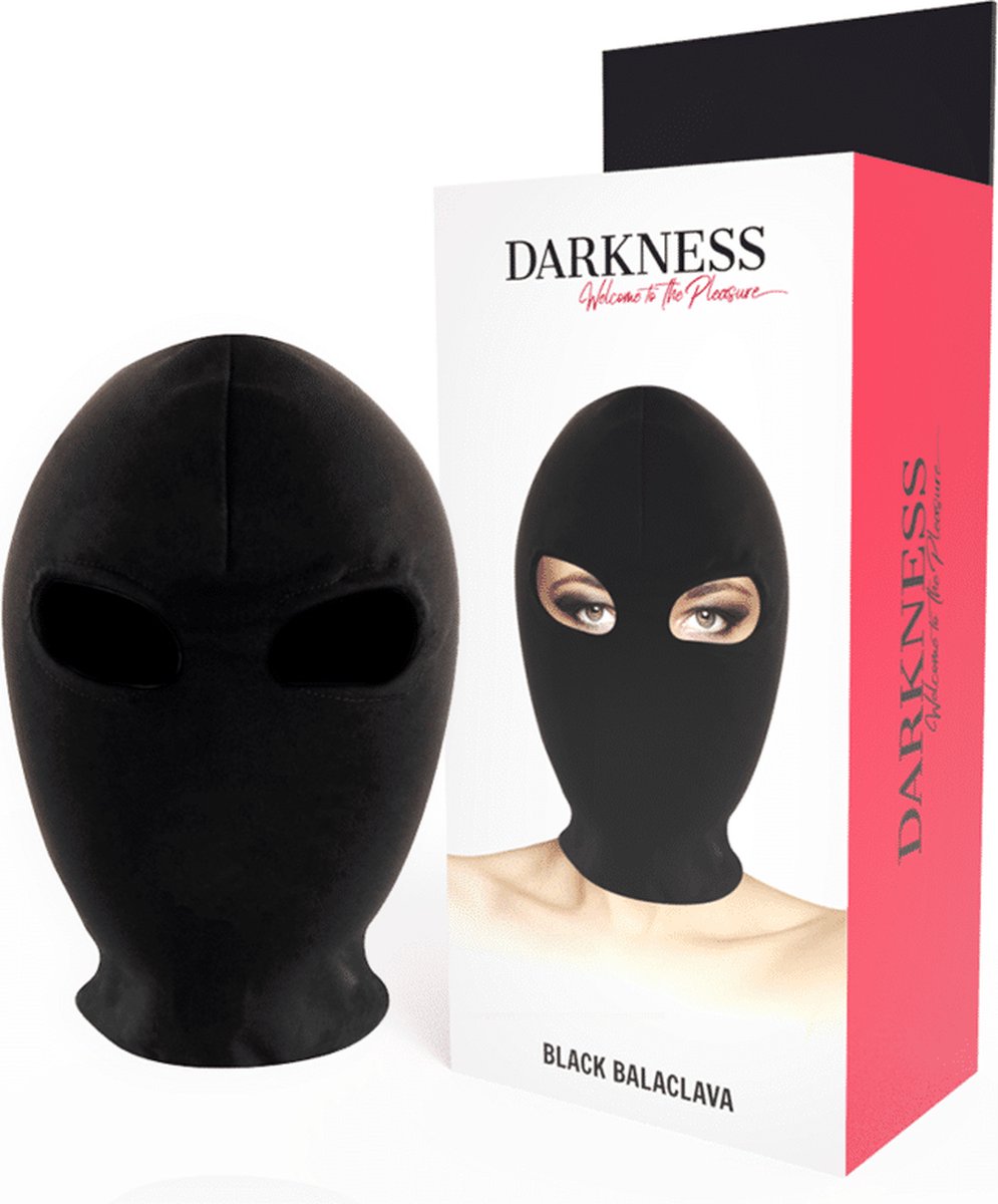 DARKNESS BONDAGE | Darkness Submission Mask Black | Extreme BDSM | Fetish Mask | BDSM Mask | Bondage Accessories | Black Mask