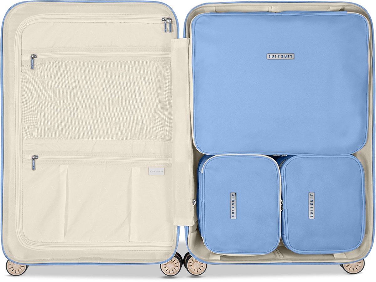 Bol.com SUITSUIT Fabulous Fifties - Packing Cubes - Set van 3 - Reiskoffer 66 cm - Koffer organizer set - Bagage organizers - Pa... aanbieding