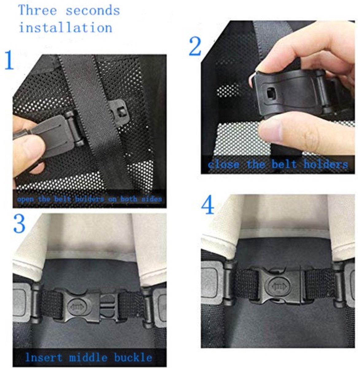 Autostoel Gordelclip I Gordelversmaller I Veiligheidsgordel Babystoel I Autogordel clip I Gordelklem I Geschikt voor Maxi Cosi I Verstelbare Clip I NIEUWE VERSIE – foto 3