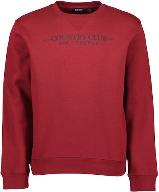 Blue Seven heren trui trui rood print voorzijde 370153