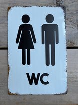 Homeson WC bordje - Wandbord - Toiletbordje - WC accessoire - Toiletaccessoire - 30cm x 20cm