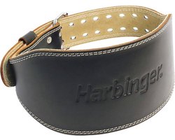 Harbinger - Pro Powerlift Riem - Gewichthefriem Van Leer - Maat L - 84 - 94 cm - Zwart 10cm