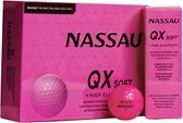 Nassau QX Soft - Golfballen - 12 stuks - Pink