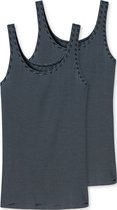 SCHIESSER Modal Essentials singlet (2-pack) - dames hemd nachtblauw - Maat: 42