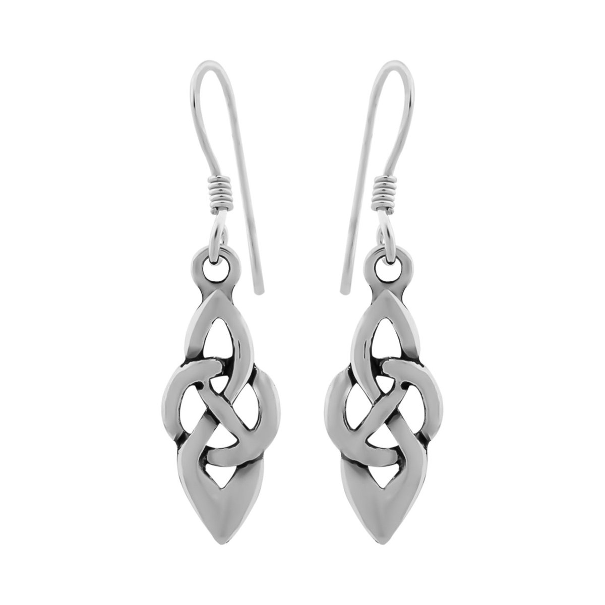 WeLoveSilver - Zilveren oorhangers - Keltische knoop - Hypoallergeen
