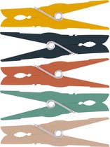 Urban Living Basic Grip wasknijpers - 108x - kunststof - 7 cm