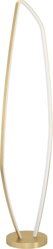 EGLO Vallerosa Vloerlamp - LED - 128,5 cm - Goud/Wit