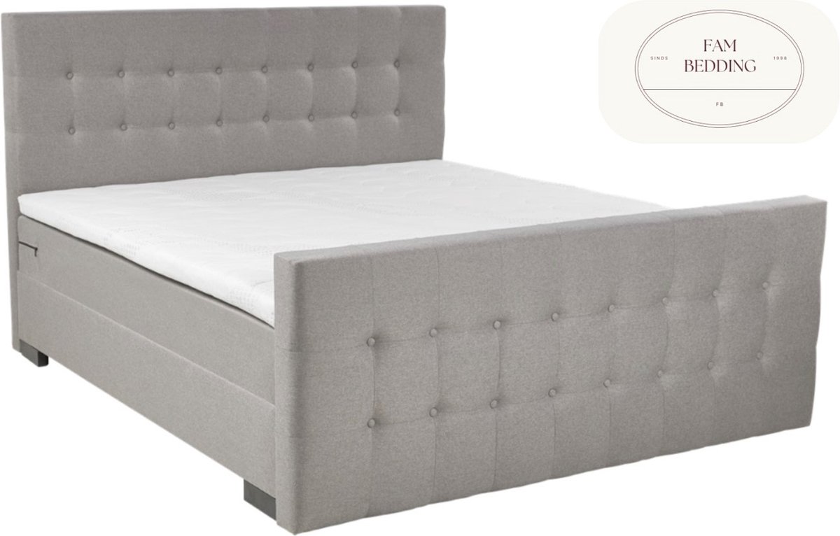 2 Persoons Boxspringset Kelt Beige 120x200