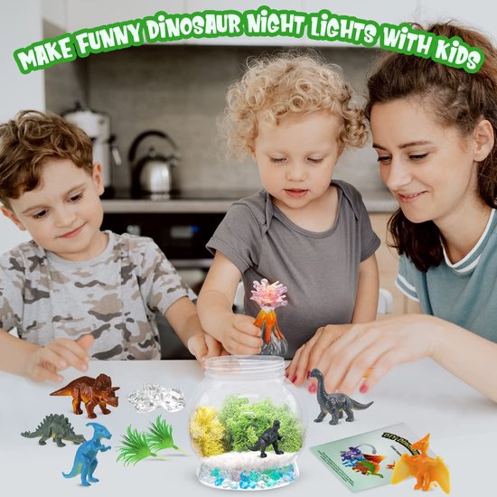 Terrariumkit, dinosaurussen, speelgoed voor 4/5/6/7/8-12 jaar, doe-het