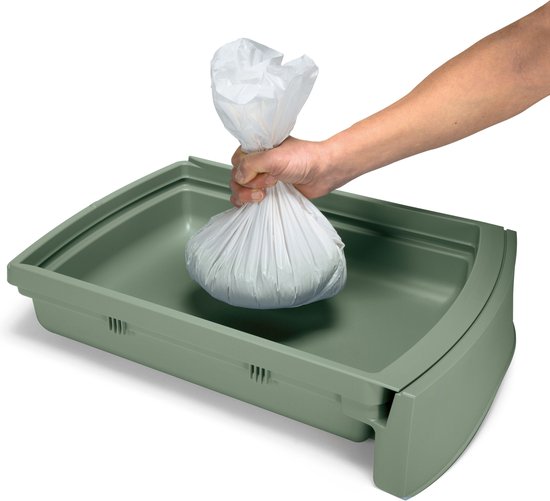 Imac bac à litière zuma avec tiroir vert 56x40x42,5 cm