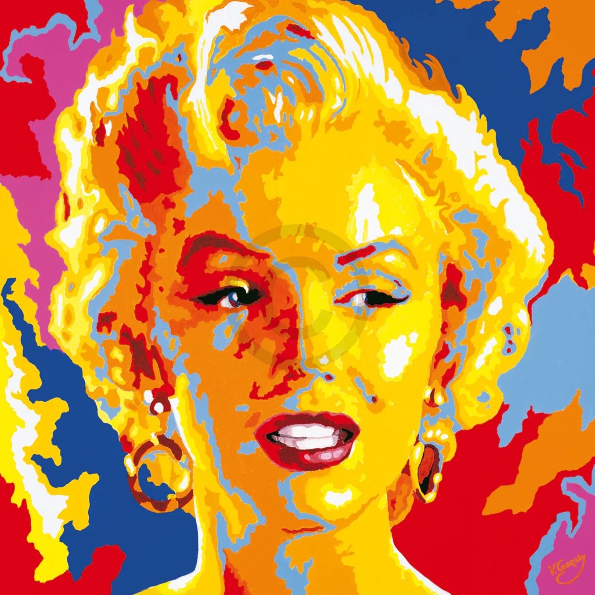 PGM Kunstdruk Vladimir Gorsky - Marilyn Monroe 85x85cm Divers