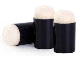 Plastic Foam Brush, 3pcs Foambrushes Vingersponsjes