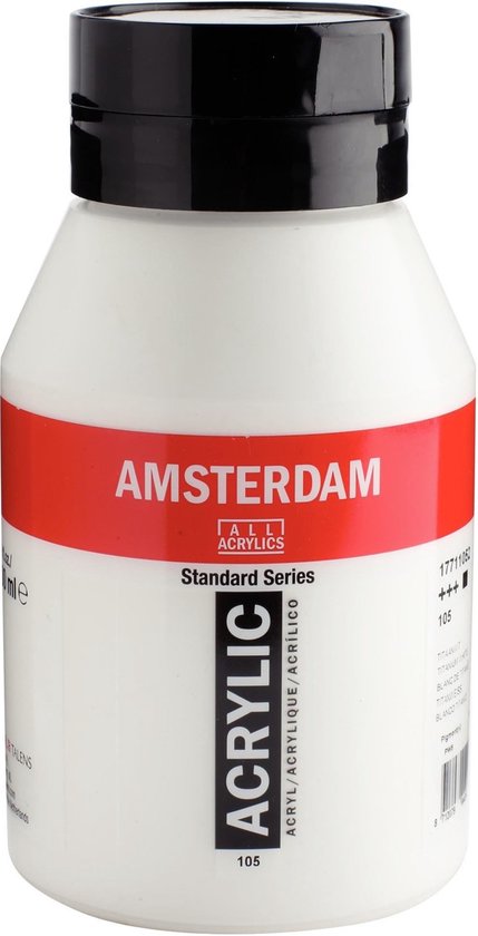 Amsterdam Standard Series Acrylverf Pot 1000 ml Titaanwit 105