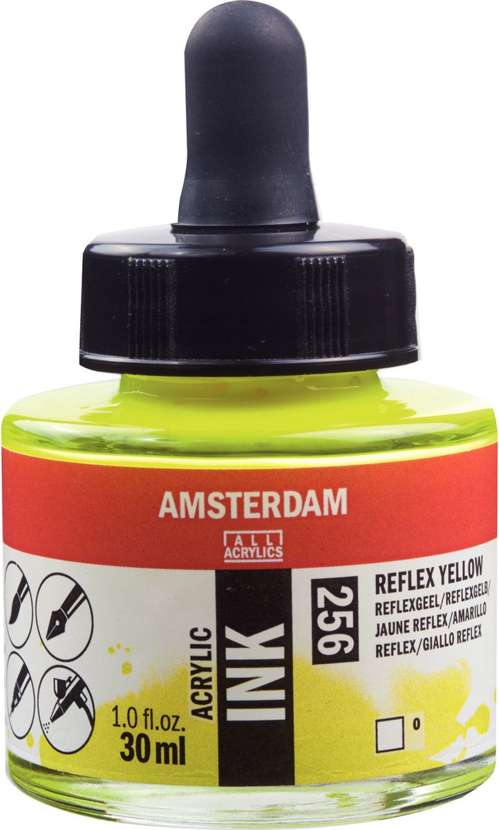 Amsterdam Acrylic Ink Fles 30 ml Reflexgeel 256