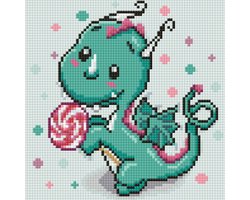 Wizardi Diamond Painting Kit Dragon with Candy WD2471