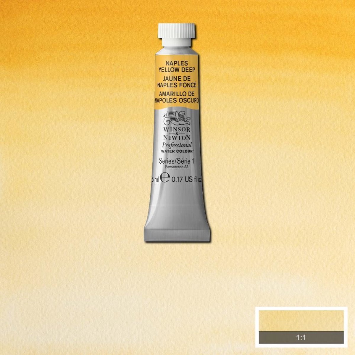 W&N Professional Aquarelverf 5ml | Naples Yellow Deep