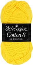 Scheepjes Cotton 8 50g - 551 Geel