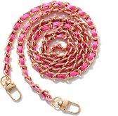 Bag Strap / Tas Riem Chain - Roze/Goud | 120 cm | Tashengsel / Schouderriem | Fashion Favorite