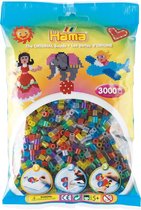 Hama - Strijkparels - Transparant kleurenmix - 3000 Stuks