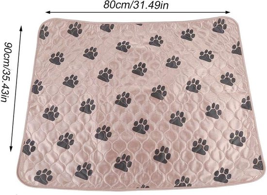 Tapis lavable et réutilisable pour animaux de compagnie Rose 90 cm