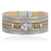Bracelet Boho Multi-Couches - Triangle Kaki