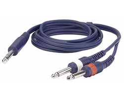 DAP kabel, Jack stereo- 2 x Jack mono, 150 cm
