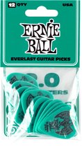 Ernie Ball Plectrums - Everlast - Groen - 2.00mm 6 stuks