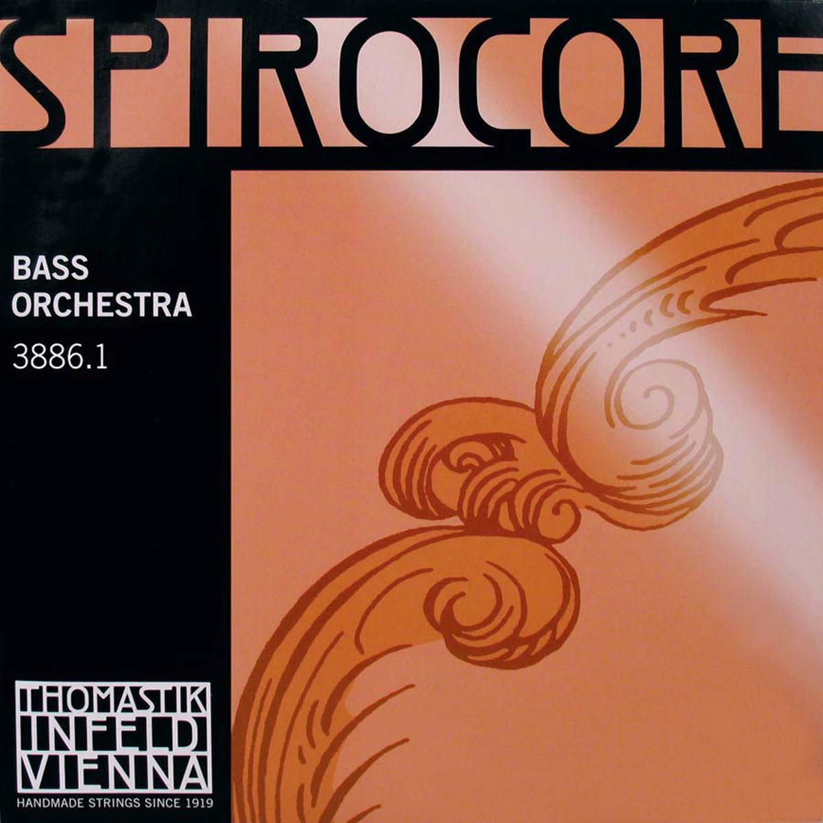 Thomastik Infeld THS-3886-1 double bass string A-1 solo 3/4 (string lenth 106cm), spiral core, chrome