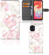 GSM Hoesje Geschikt voor Samsung Galaxy A04e Wallet Book Case Cadeau voor Mama Lovely Flowers
