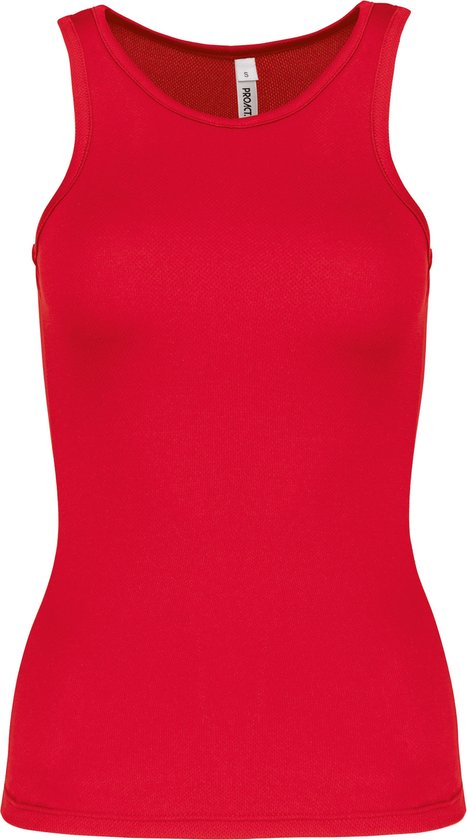 Damessporttop overhemd 'Proact' Red - L