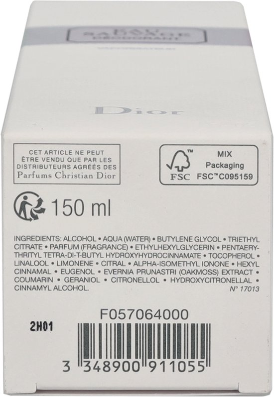 Christian Dior Eau Sauvage Deodorant Spray 150 ml.