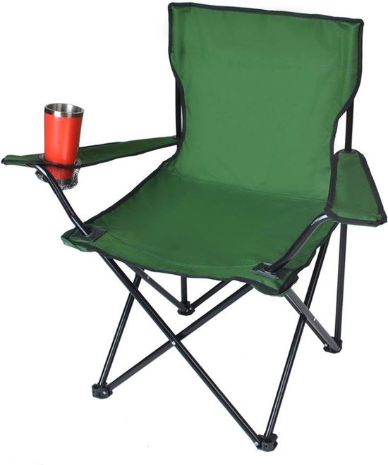 Yar Simplechair - Campingstoel - Inklapbaar Visstoel - Vouwstoel - Comfortabel - Opvouwbaar Stoel - Max. 120 KG - Groen cadeau geven