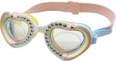Fabs World Duikbril hart glitter pastel