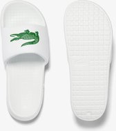 Slippers Lacoste Serve Slide 1.0 pour hommes - Wit/ Vert - Taille 46