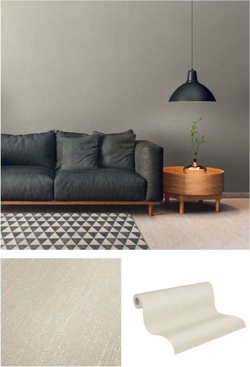 TEXTIELLOOK BEHANG | Glans en glinster - off-white - "Architects Paper" A.S. Création Villa