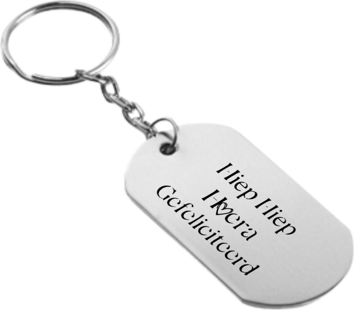 Akyol - verjaardag sleutelhanger - Verjaardag - verjaardag cadeau - cadeau - birthday - 54 x 29mm