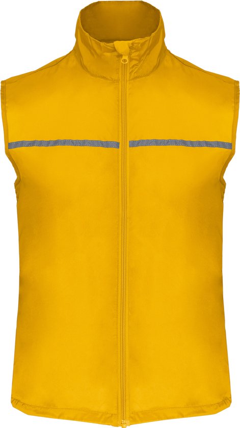Hardloopgilet visibility vest met meshvoering 'Proact' Geel - M