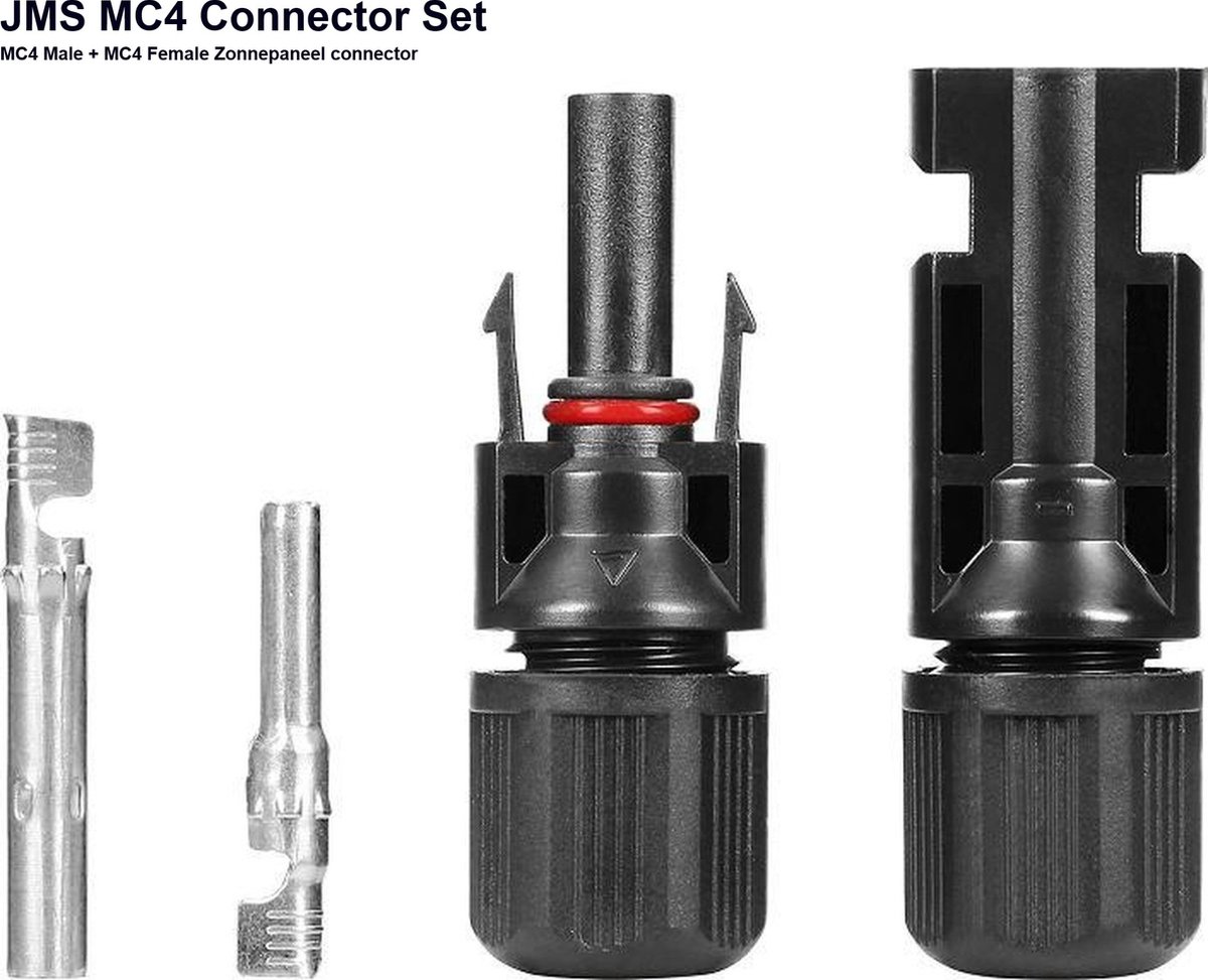 Paire de connecteurs MC4 pour câble en 4mm² à 6mm²