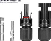 JMS® MC4 Connector Set 2 MC4 Connectoren (MC4 Male + MC4 Female) MC4 Zonnepaneel connector - Professionele kwaliteit - Solar / Zonnepaneel aansluiting