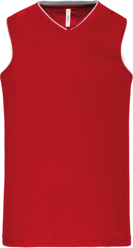 Maillot de basket homme manches courtes ' Proact' Rouge - XL