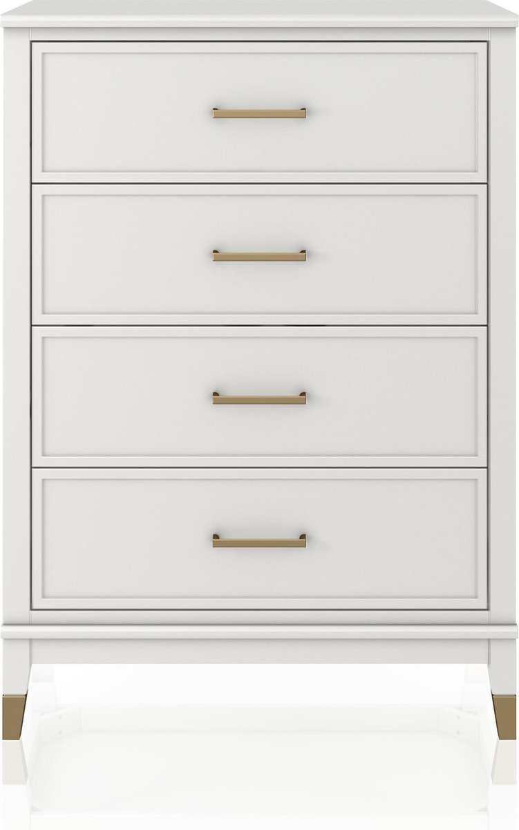 Westerleigh-Commode - 4-laden - Wit