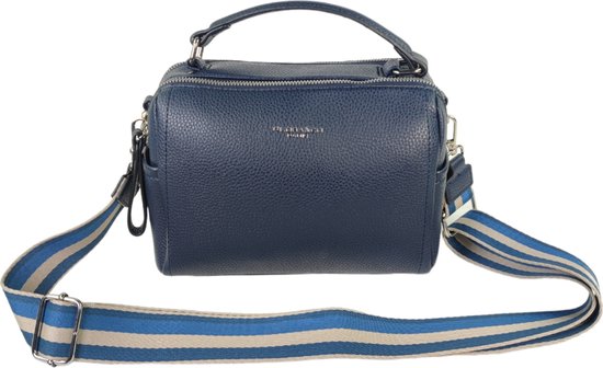 Flora&Co - handtas/crossbody tas - fashion riem - blauw