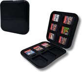 Game Card Case geschikt voor Nintendo Switch games - Accessoires Switch - 12 Games - Opbergen - Beschermen - Travel Koffer - Plastic - Siliconen - Zwart